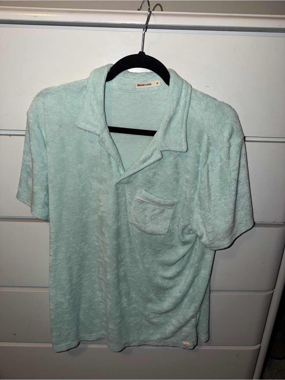 Marine Layer Terry Polo - Mint Green